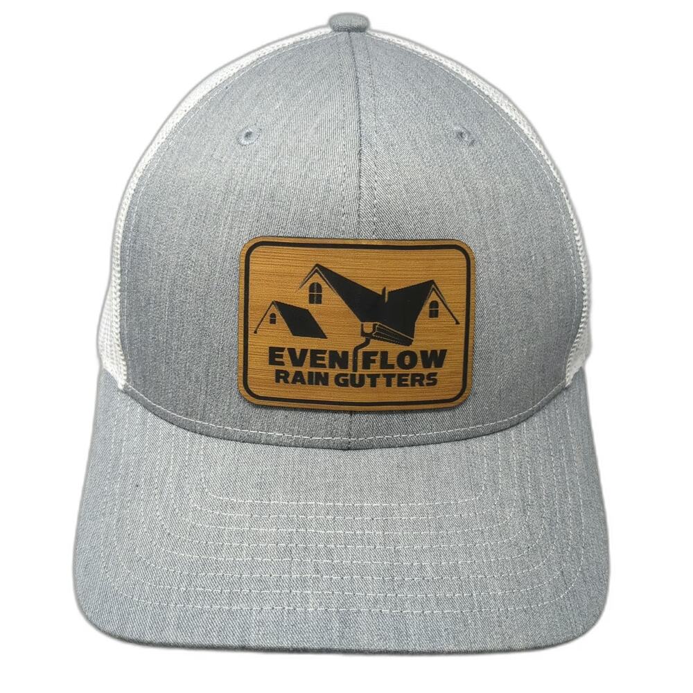 Richardson Trucker Hat Gray One Size Even Flow Rain Gutters Patch Snapback